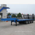 4 axle 14m excavator transport lowbed flatbed semi trailer